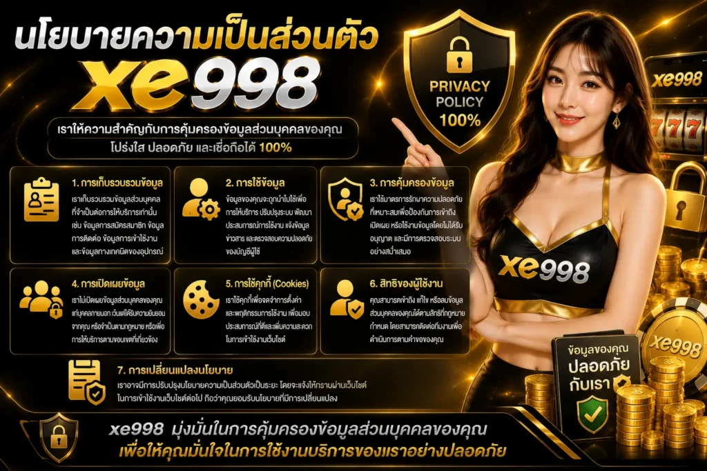 นโยบายความเป็นส่วนตัว xe998